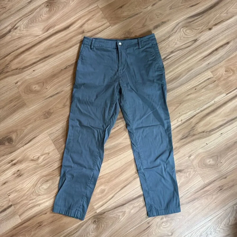 Birddogs Phil Gates Smoky Blue Stretch Khakis Slim Fit Size 30x28